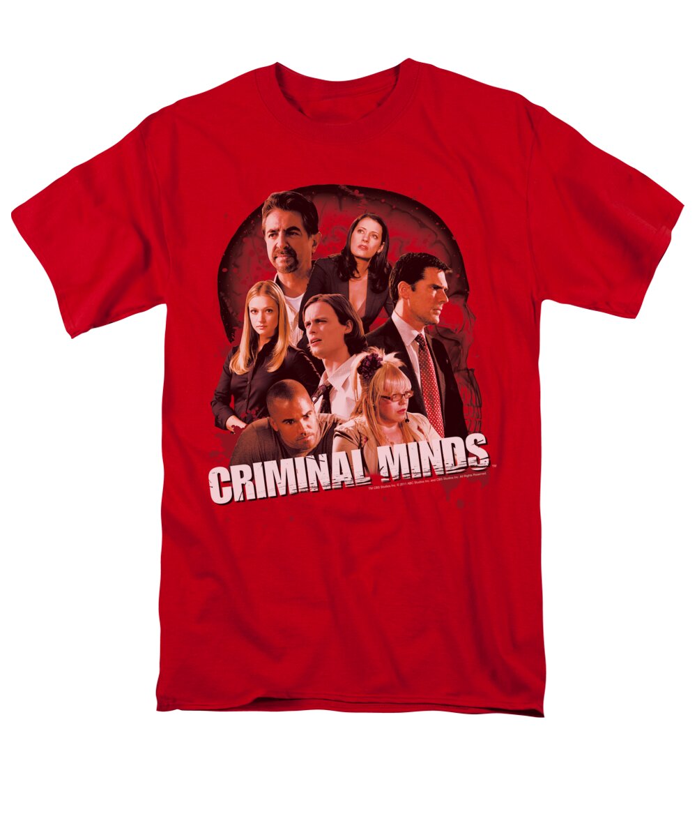 Criminal Minds Men's T-Shirt (Regular Fit) featuring the digital art Criminal Minds - Brain Trust by Brand A