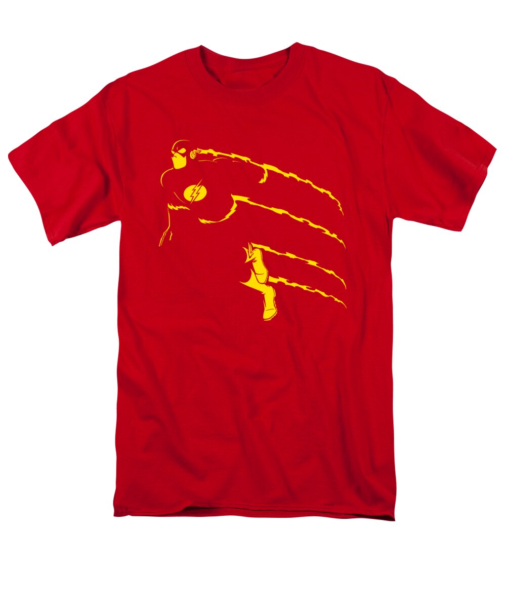  Men's T-Shirt (Regular Fit) featuring the digital art Dc - Flash Min by Brand A