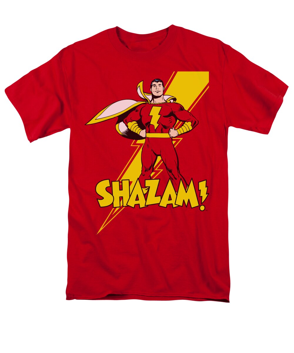 Dc Comics Men's T-Shirt (Regular Fit) featuring the digital art Dc - Shazam! by Brand A
