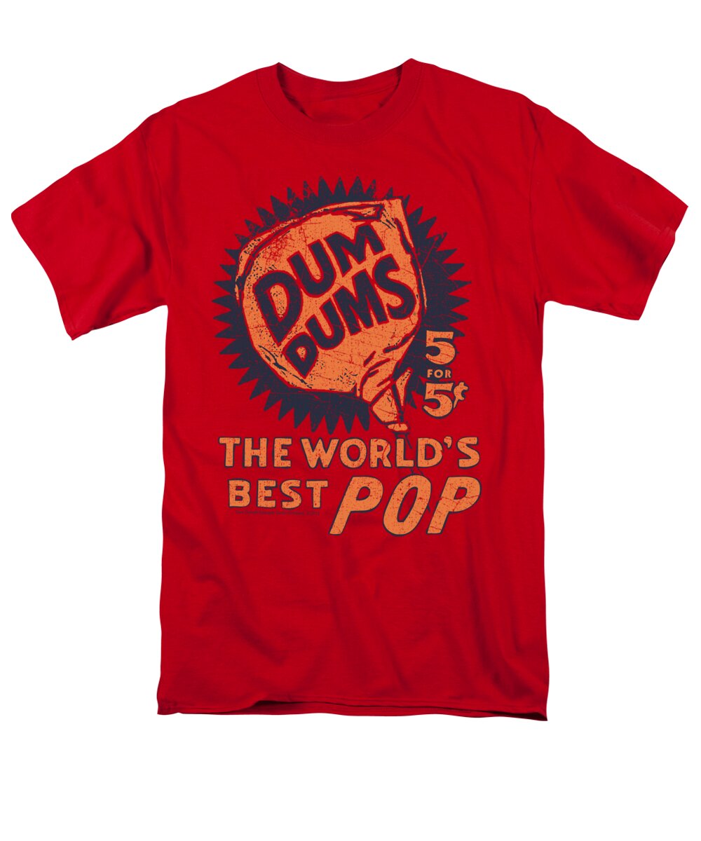 Dum Dums Men's T-Shirt (Regular Fit) featuring the digital art Dum Dums - 5 For 5 by Brand A