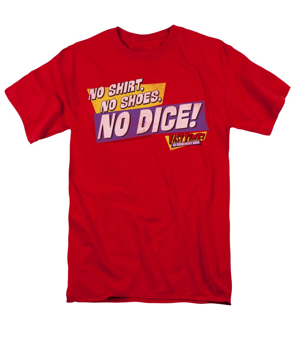Fast Times At Ridgemont High Men's T-Shirt (Regular Fit) featuring the digital art Fast Times Ridgemont High - No Dice by Brand A