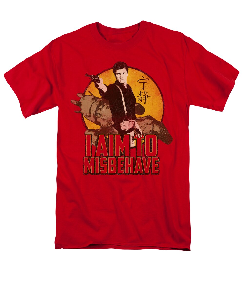  Men's T-Shirt (Regular Fit) featuring the digital art Firefly - I Aim To Misbehave by Brand A