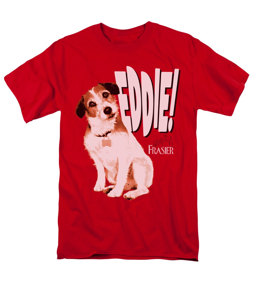 Frasier Men's T-Shirt (Regular Fit) featuring the digital art Frasier - Eddie by Brand A
