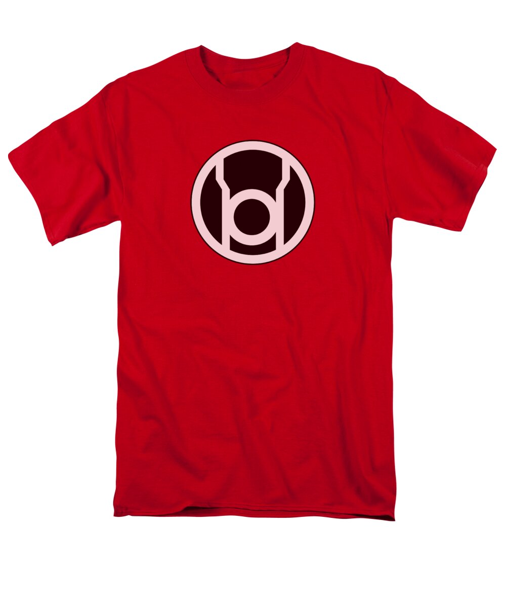 Green Lantern Men's T-Shirt (Regular Fit) featuring the digital art Green Lantern - Red Lantern Logo by Brand A