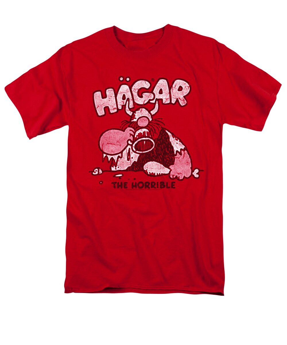  Men's T-Shirt (Regular Fit) featuring the digital art Hagar The Horrible - Hagar Gulp by Brand A