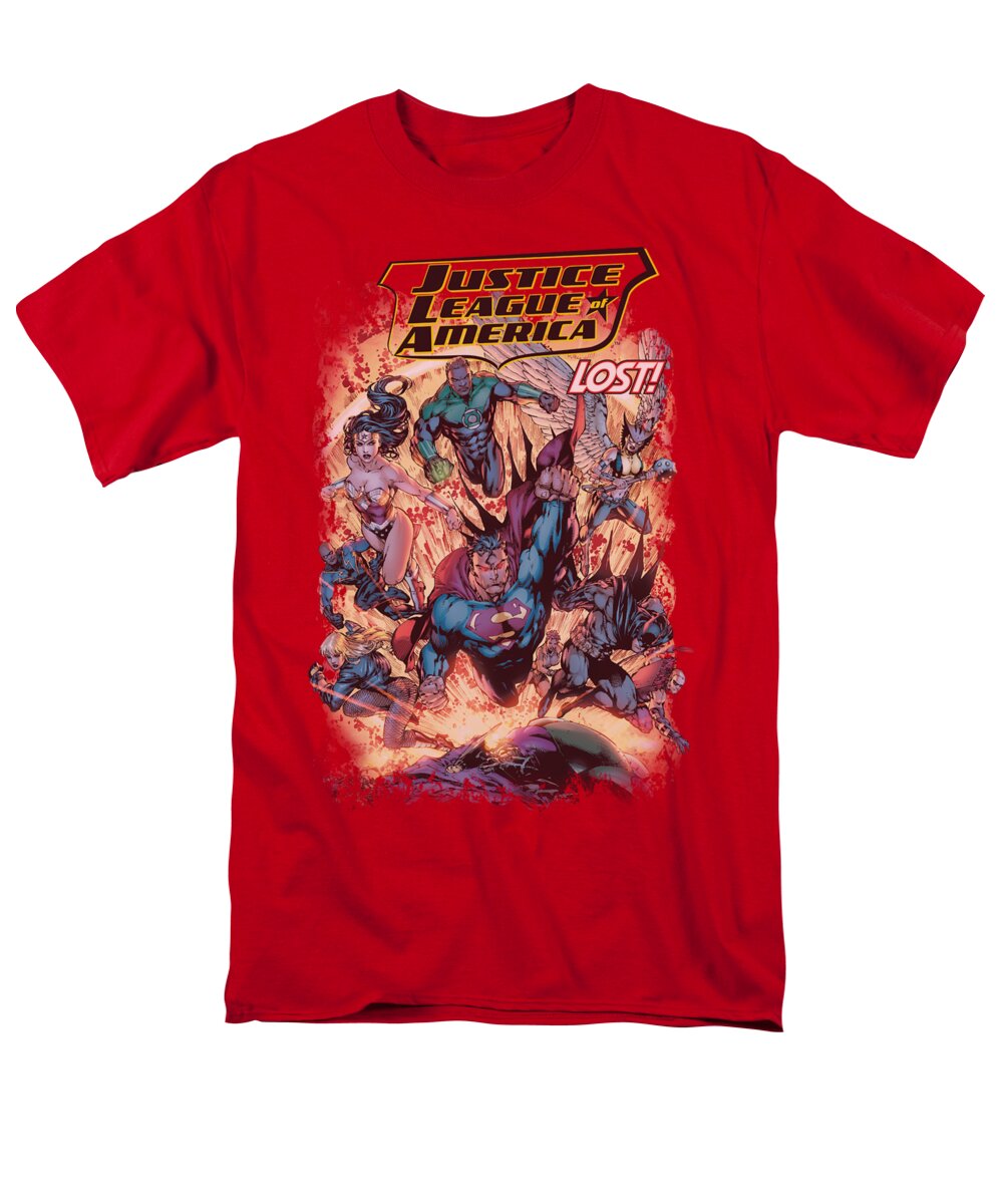 Justice League Of America Men's T-Shirt (Regular Fit) featuring the digital art Jla - Lost by Brand A
