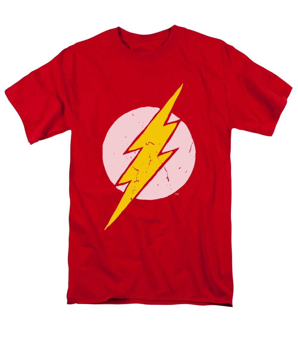 Justice League Of America Men's T-Shirt (Regular Fit) featuring the digital art Jla - Rough Flash by Brand A