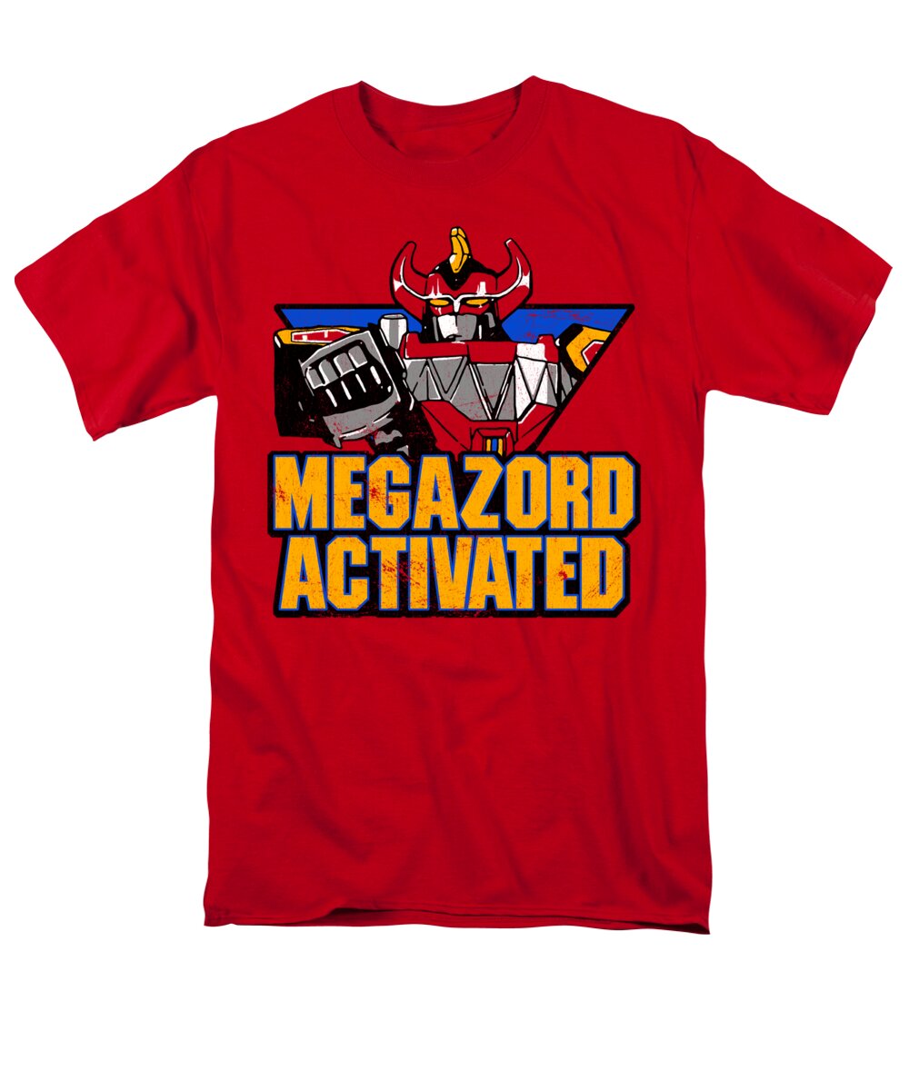  Men's T-Shirt (Regular Fit) featuring the digital art Power Rangers - Megazord Activated by Brand A