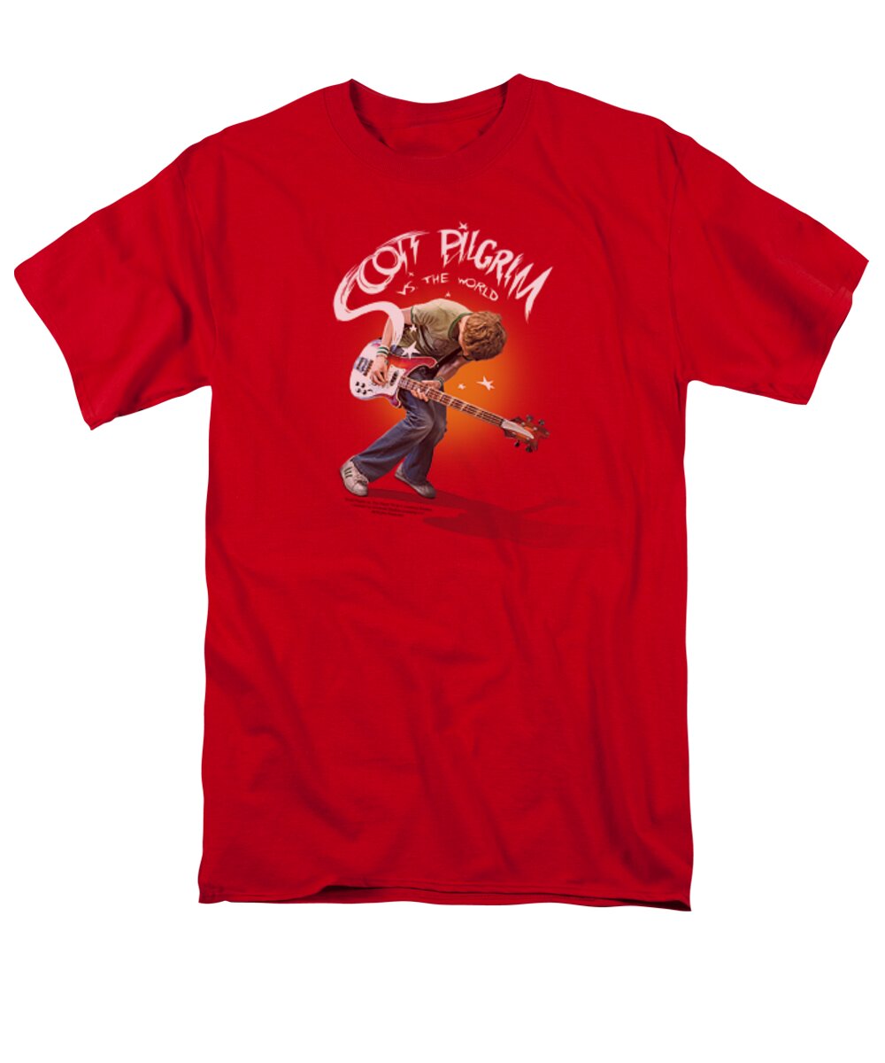 Scott Pilgrim Men's T-Shirt (Regular Fit) featuring the digital art Scott Pilgrim - Scott Poster by Brand A