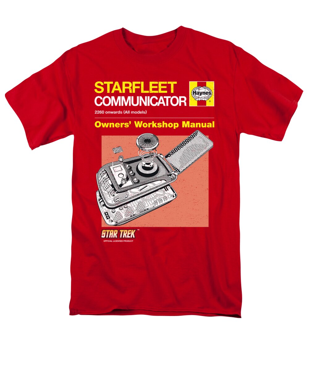  Men's T-Shirt (Regular Fit) featuring the digital art Star Trek - Comm Manual by Brand A