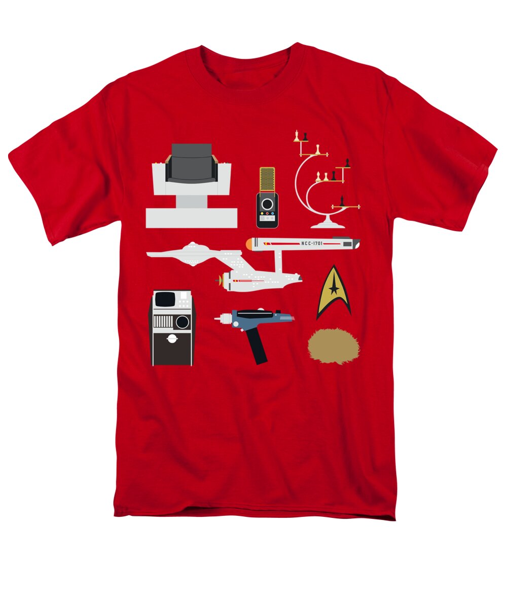  Men's T-Shirt (Regular Fit) featuring the digital art Star Trek - Tos Gift Set by Brand A
