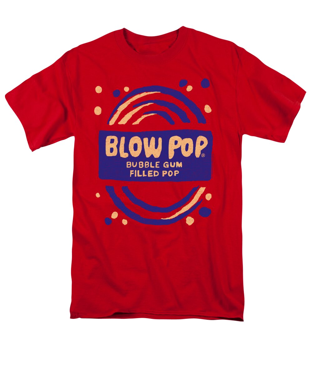 Tootsie Roll Men's T-Shirt (Regular Fit) featuring the digital art Tootsie Roll - Blow Pop Rough by Brand A