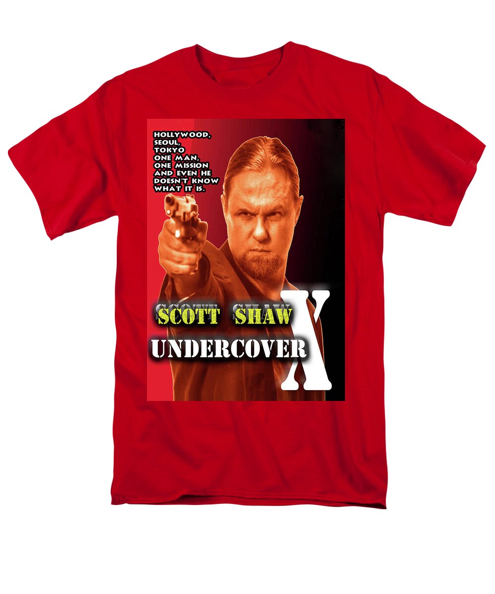 Scott Shaw Men's T-Shirt (Regular Fit) featuring the photograph Undercover X by The Zen Filmmaking Store