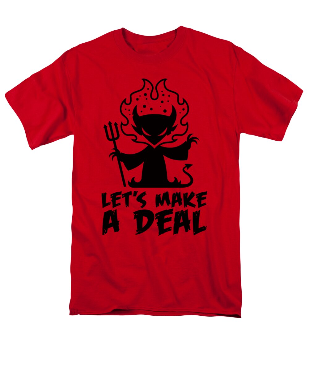 Demon Men's T-Shirt (Regular Fit) featuring the digital art Deal With The Devil by John Schwegel