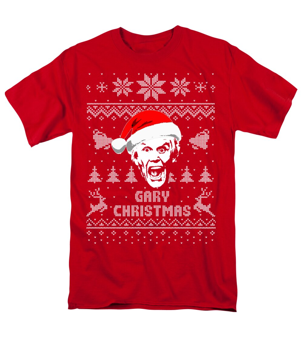 Winter Men's T-Shirt (Regular Fit) featuring the digital art Gary Christmas Parody Christmas shirt by Megan Miller