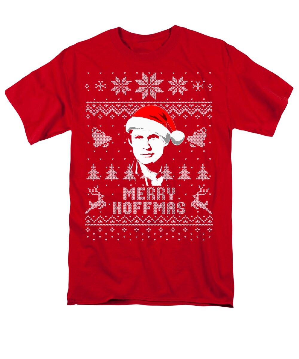 Winter Men's T-Shirt (Regular Fit) featuring the digital art Merry Hoffmas Parody Christmas Shirt by Megan Miller