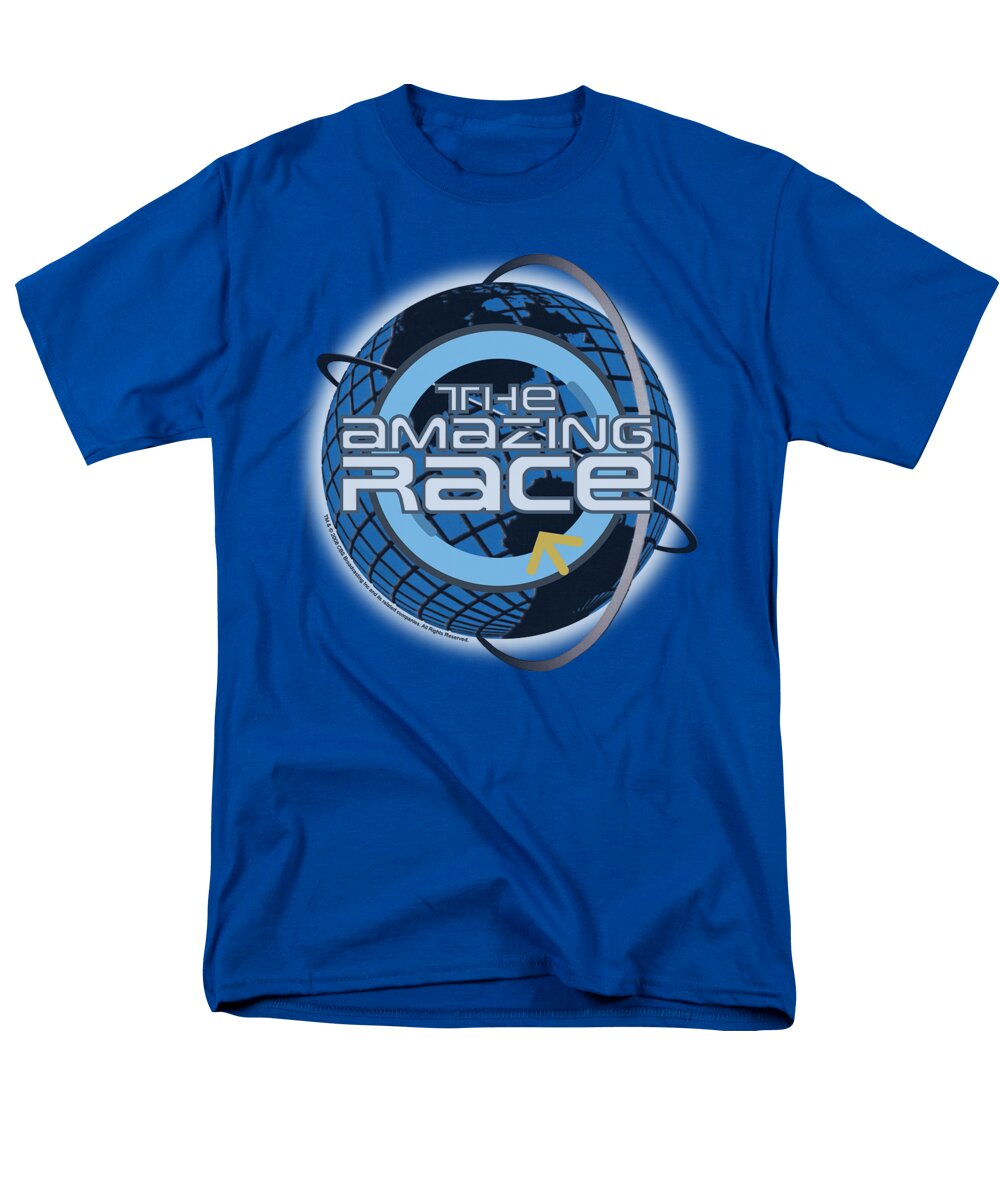 Amazing Race Men's T-Shirt (Regular Fit) featuring the digital art Amazing Race - Around The Globe by Brand A