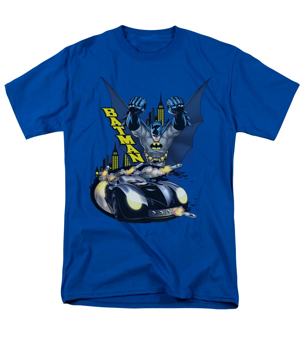 Batman Men's T-Shirt (Regular Fit) featuring the digital art Batman - By Air And By Land by Brand A