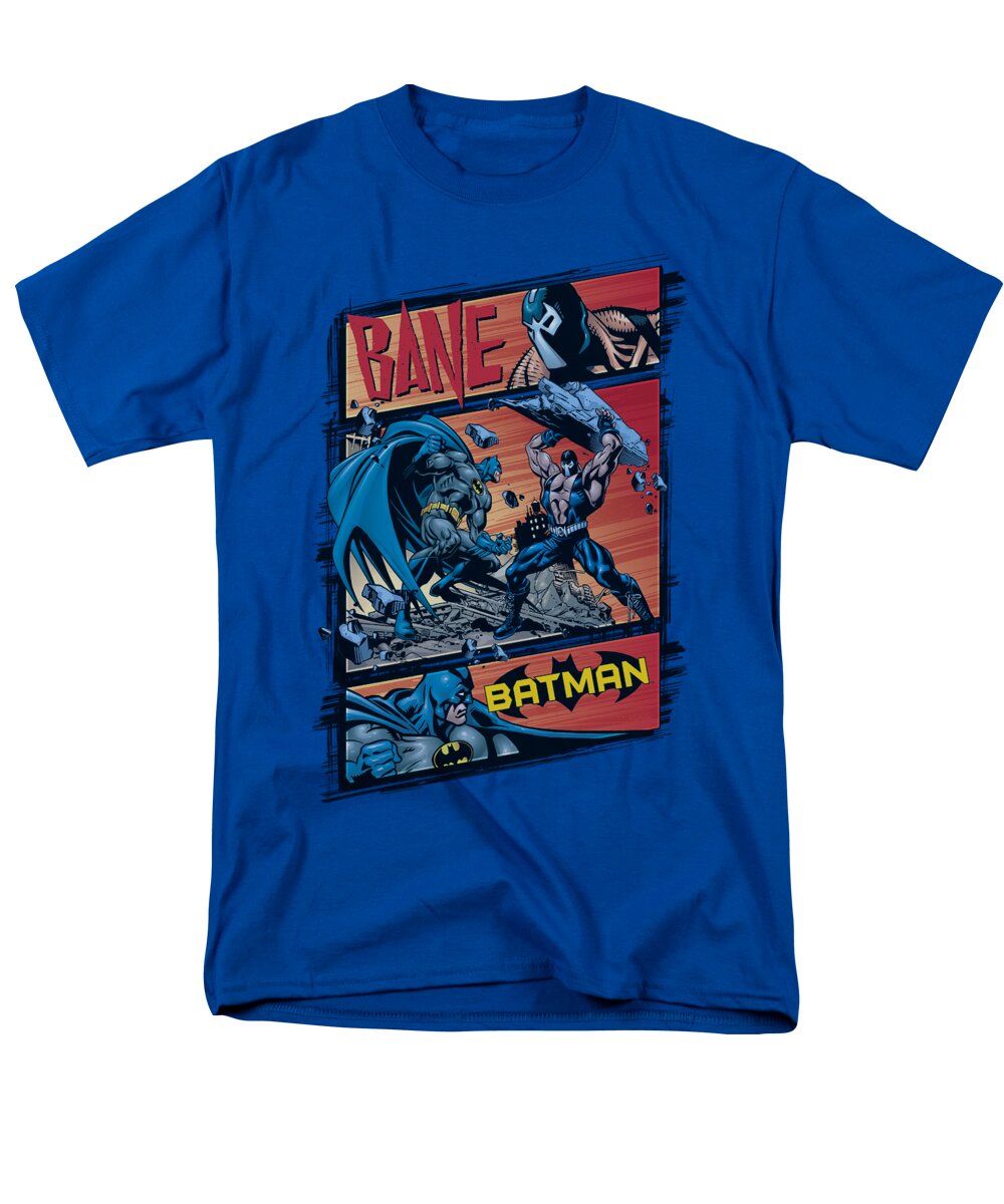 Batman Men's T-Shirt (Regular Fit) featuring the digital art Batman - Epic Battle by Brand A