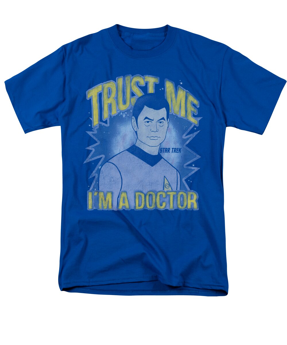 Star Trek Men's T-Shirt (Regular Fit) featuring the digital art Star Trek - Doctor by Brand A