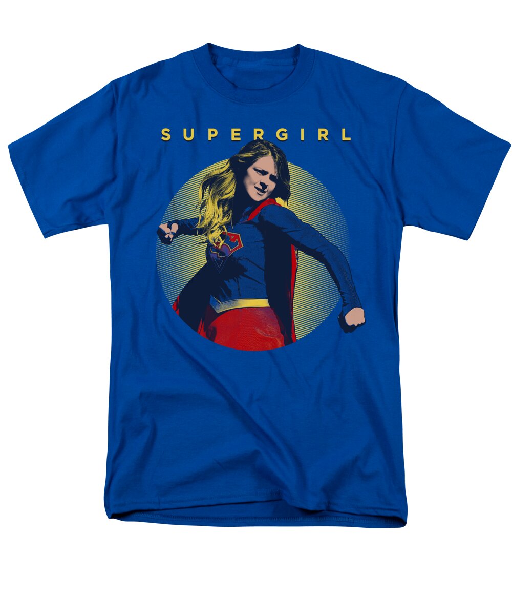  Men's T-Shirt (Regular Fit) featuring the digital art Supergirl - Classic Hero by Brand A
