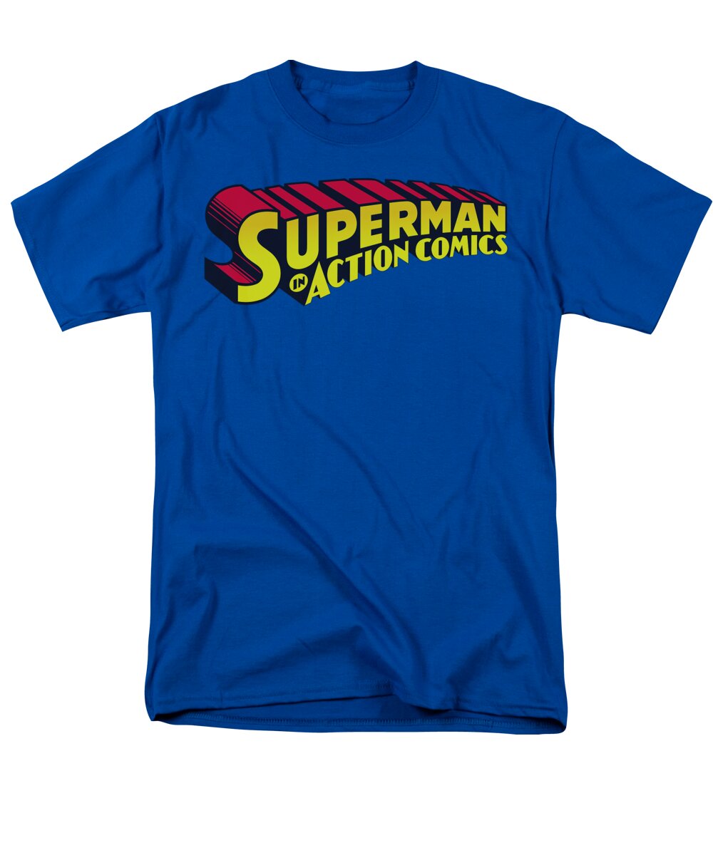 Superman Men's T-Shirt (Regular Fit) featuring the digital art Superman - Superman In by Brand A