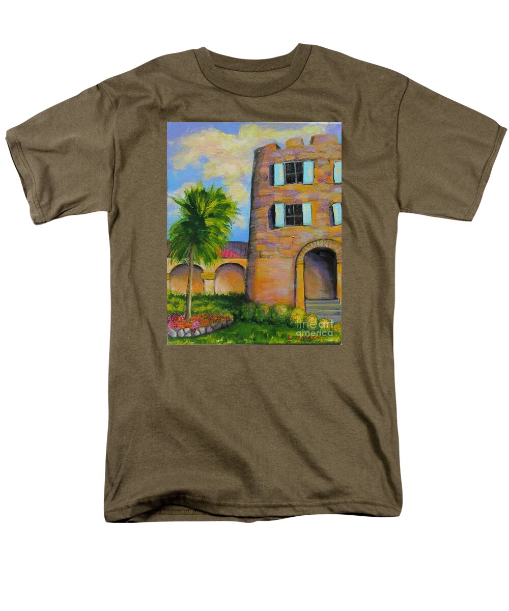 Pirate Men's T-Shirt (Regular Fit) featuring the painting Bluebeard's Castle by Laurie Morgan
