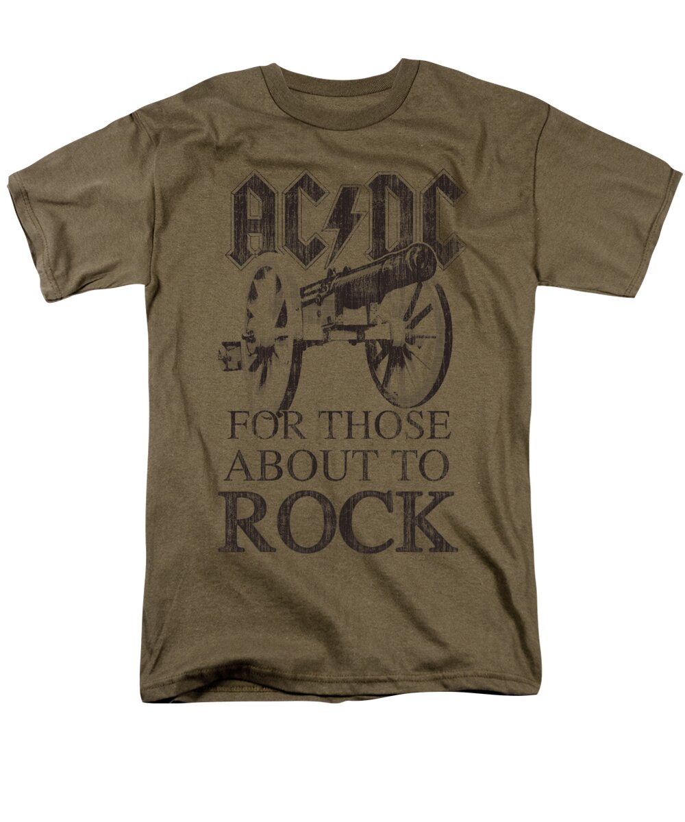  Men's T-Shirt (Regular Fit) featuring the digital art Acdc - For Those About To Rock by Brand A