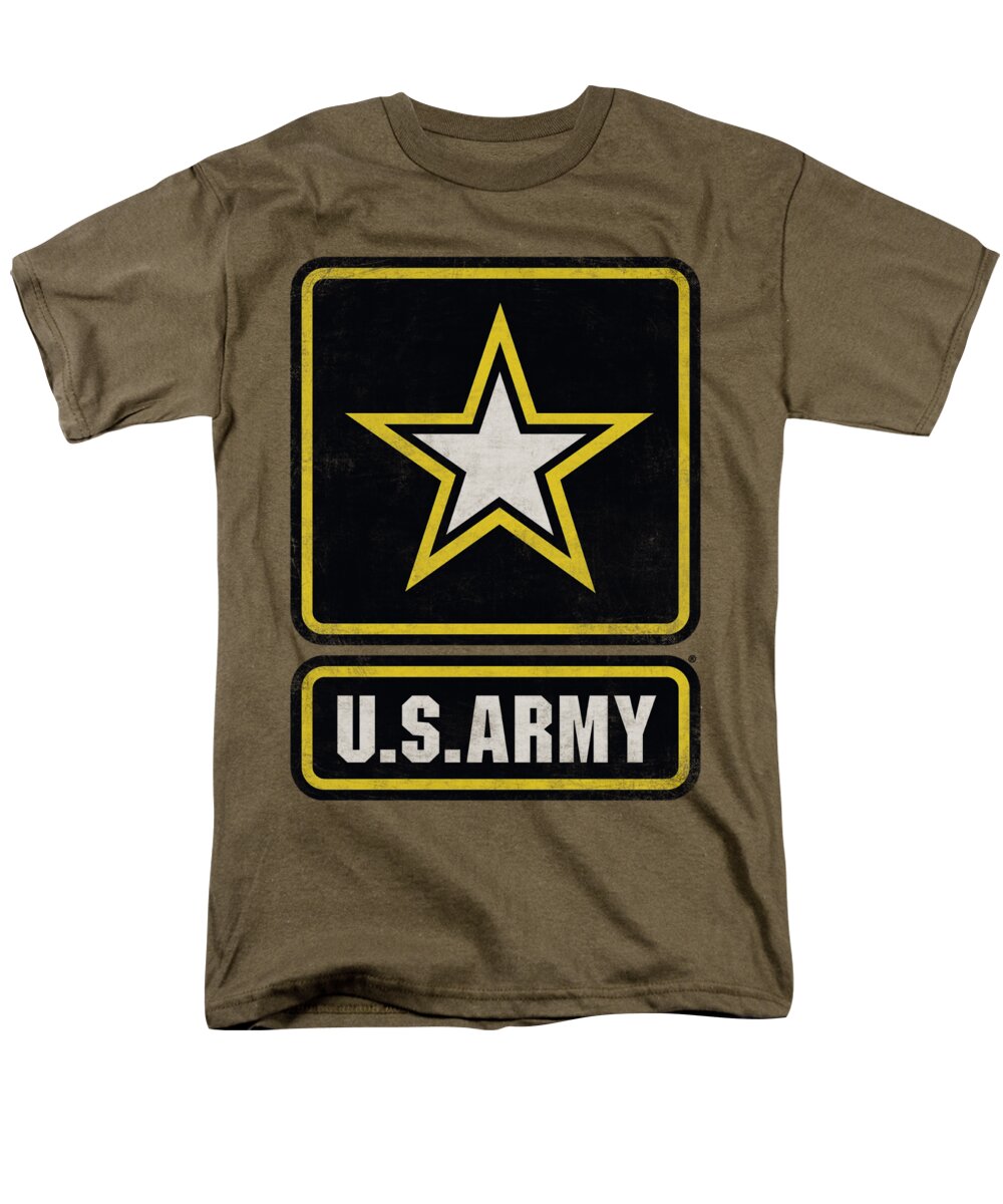  Men's T-Shirt (Regular Fit) featuring the digital art Army - Big Logo by Brand A
