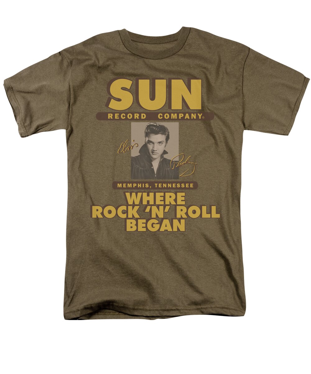 Sun Record Company Men's T-Shirt (Regular Fit) featuring the digital art Sun - Sun Ad by Brand A