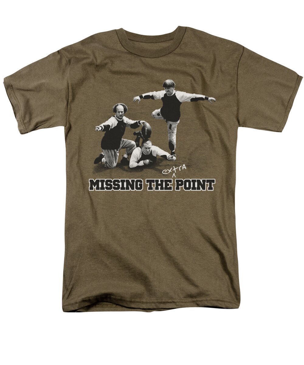 The Three Stooges Men's T-Shirt (Regular Fit) featuring the digital art Three Stooges - The Point by Brand A