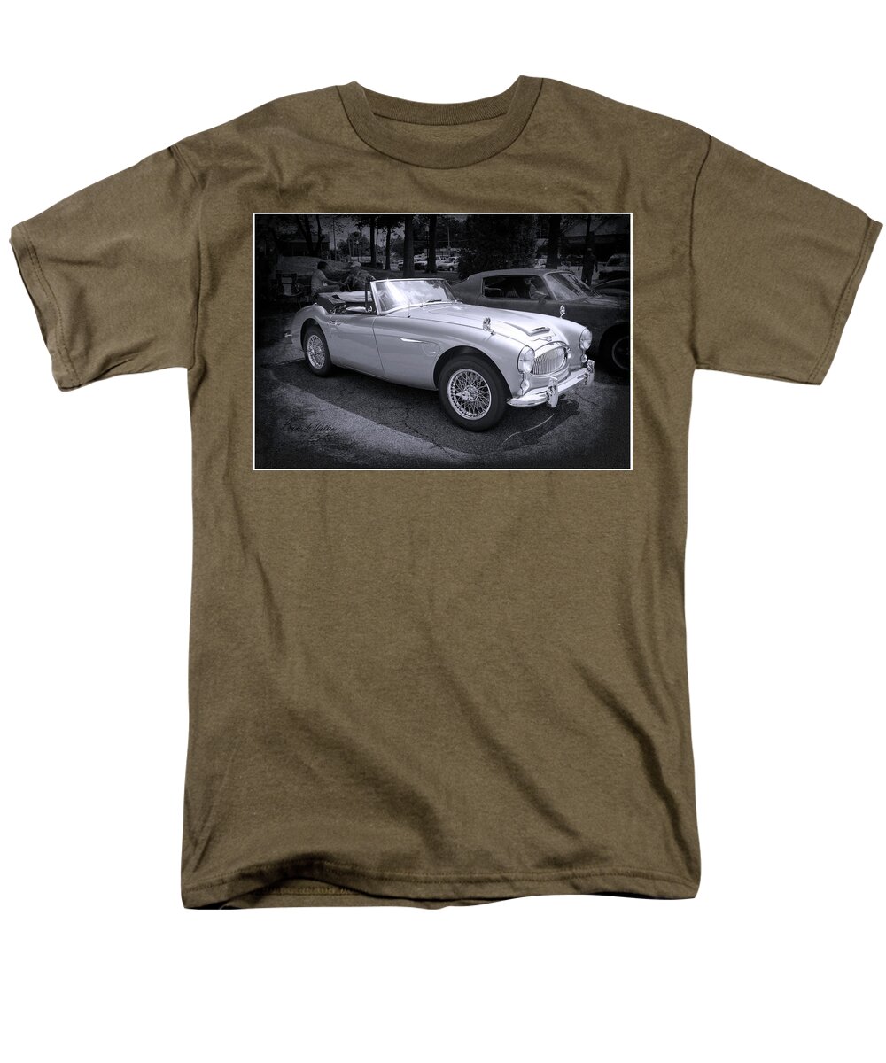 Car Men's T-Shirt (Regular Fit) featuring the digital art Austin Healey 3000 car by Bonnie Willis