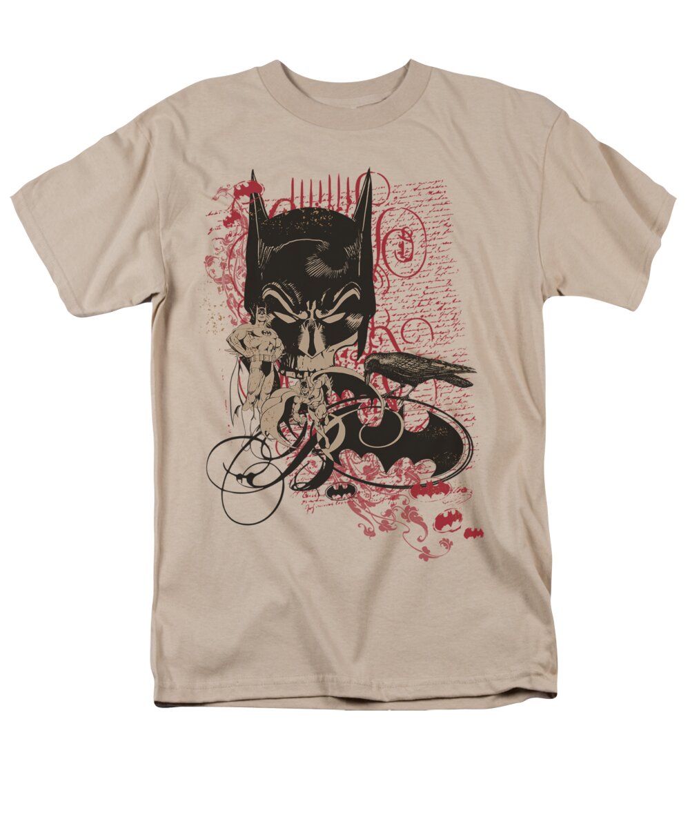 Batman Men's T-Shirt (Regular Fit) featuring the digital art Batman - Heroic To The Bone by Brand A