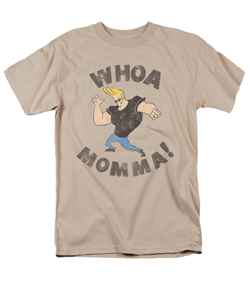 Johnny Bravo Men's T-Shirt (Regular Fit) featuring the digital art Johnny Bravo - Whoa Momma by Brand A