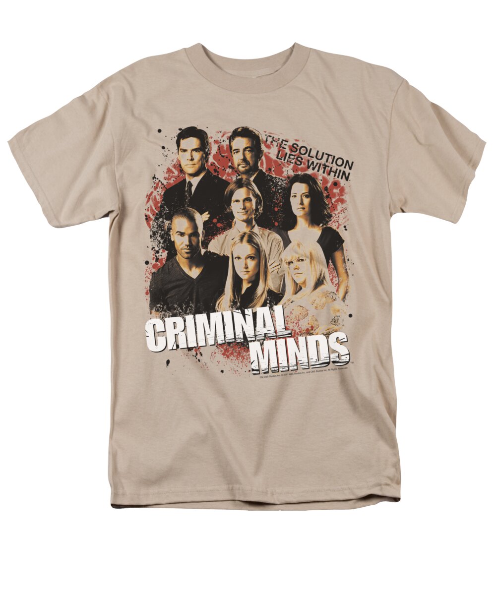 Criminal Minds Men's T-Shirt (Regular Fit) featuring the digital art Criminal Minds - Solution Lies Within by Brand A