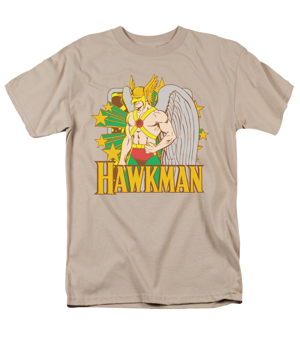 Dc Comics Men's T-Shirt (Regular Fit) featuring the digital art Dc - Hawkman Stars by Brand A