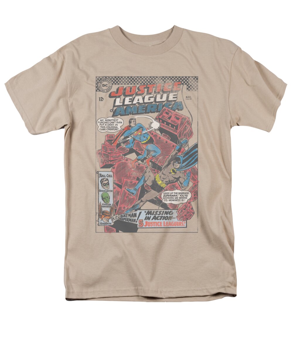 Justice League Of America Men's T-Shirt (Regular Fit) featuring the digital art Jla - Cube Creature by Brand A