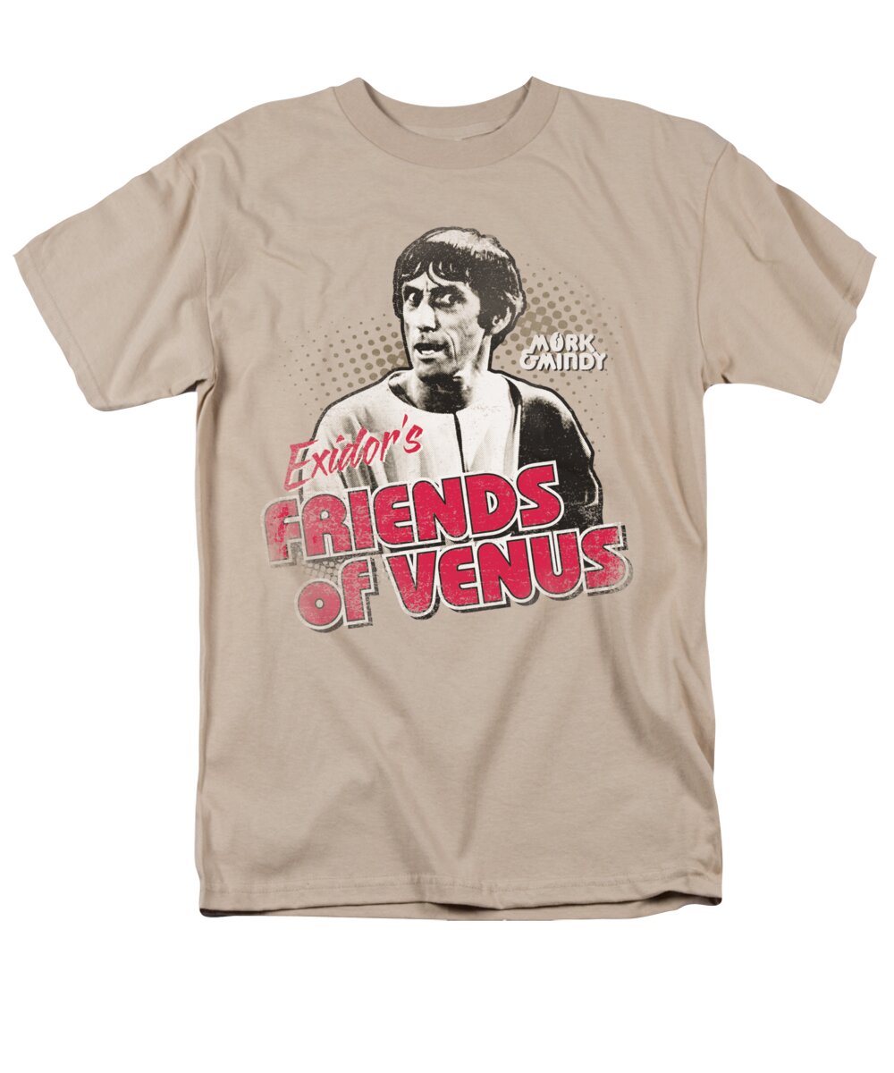 Mork And Mindy Men's T-Shirt (Regular Fit) featuring the digital art Mork And Mindy - Friends Of Venus by Brand A