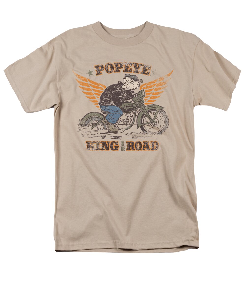  Men's T-Shirt (Regular Fit) featuring the digital art Popeye - King Of The Road by Brand A