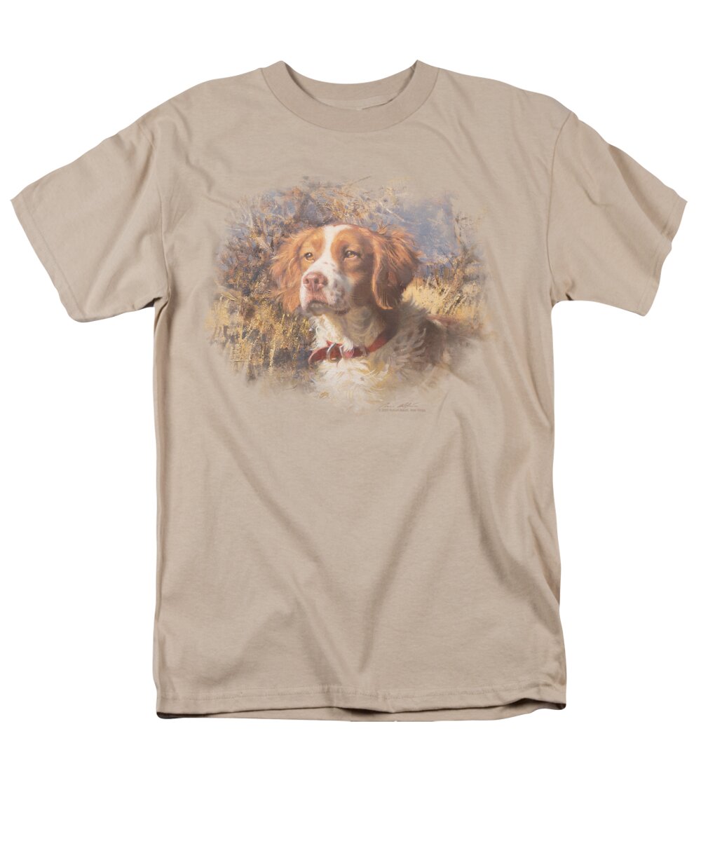 Wildlife Men's T-Shirt (Regular Fit) featuring the digital art Wildlife - Brittany Head II by Brand A