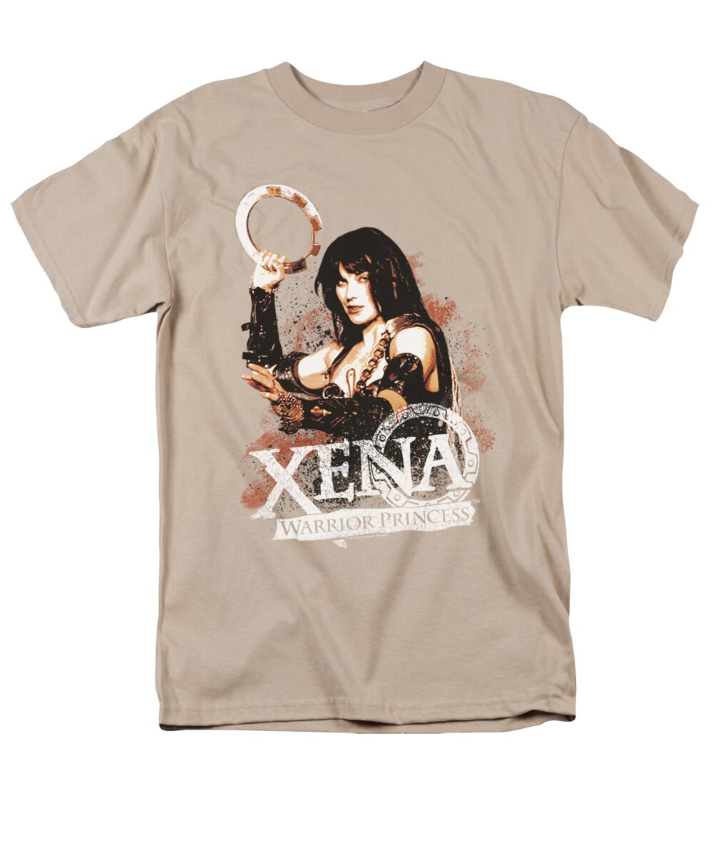 Xena Men's T-Shirt (Regular Fit) featuring the digital art Xena - Princess by Brand A