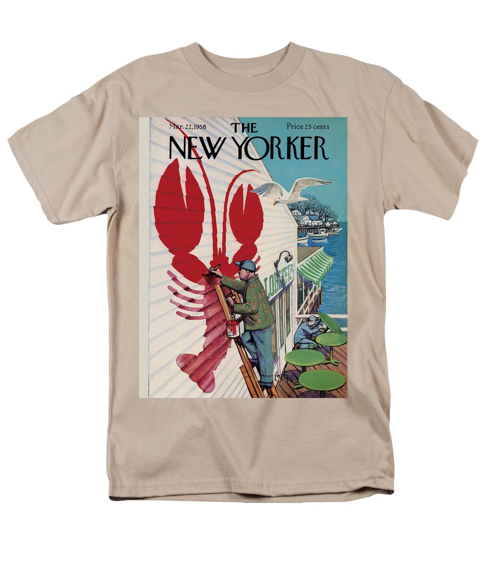 #faatoppicks Men's T-Shirt (Regular Fit) featuring the painting New Yorker March 22, 1958 by Arthur Getz