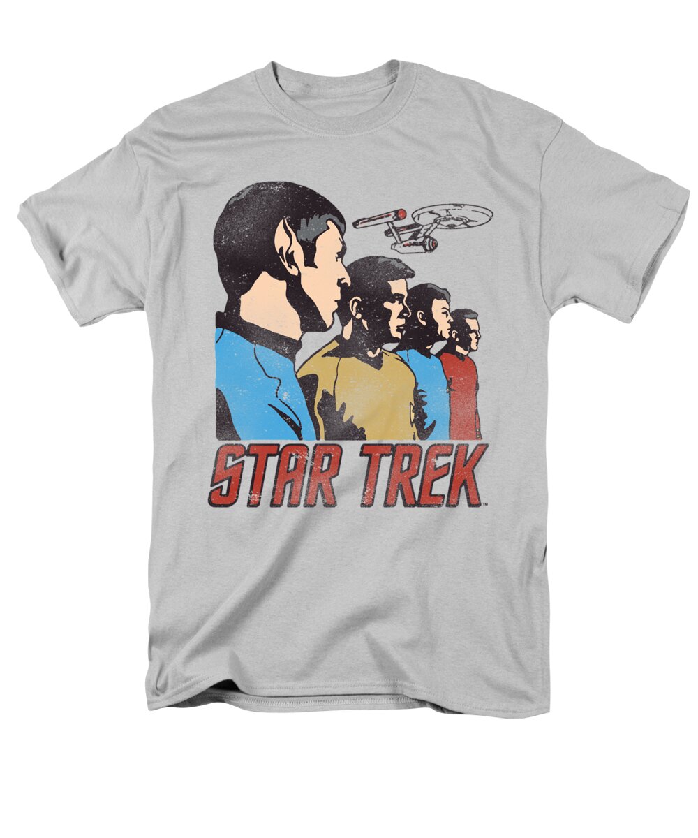  Men's T-Shirt (Regular Fit) featuring the digital art Star Trek - Federation Men by Brand A