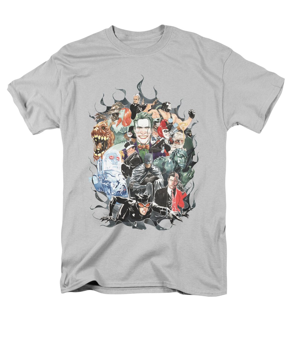 Batman Men's T-Shirt (Regular Fit) featuring the digital art Batman - Cape Of Villians by Brand A