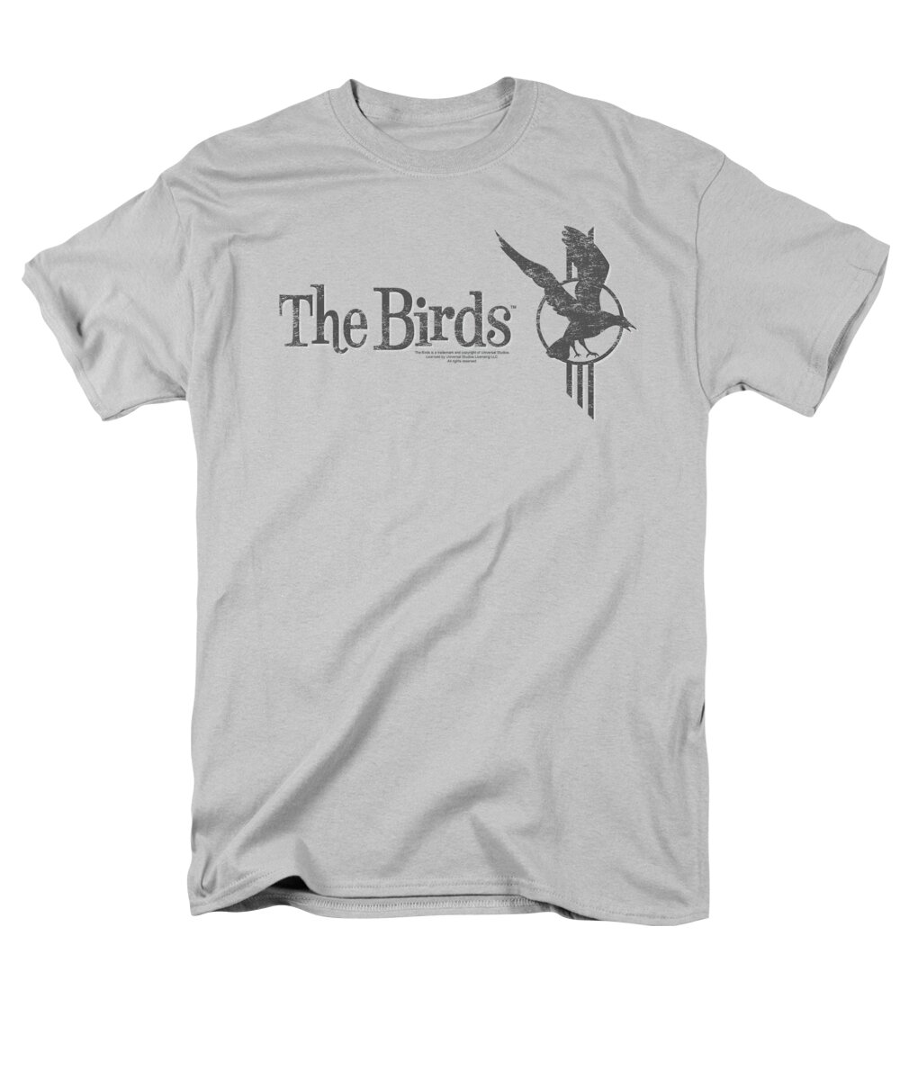 Birds Men's T-Shirt (Regular Fit) featuring the digital art Birds - Distressed by Brand A