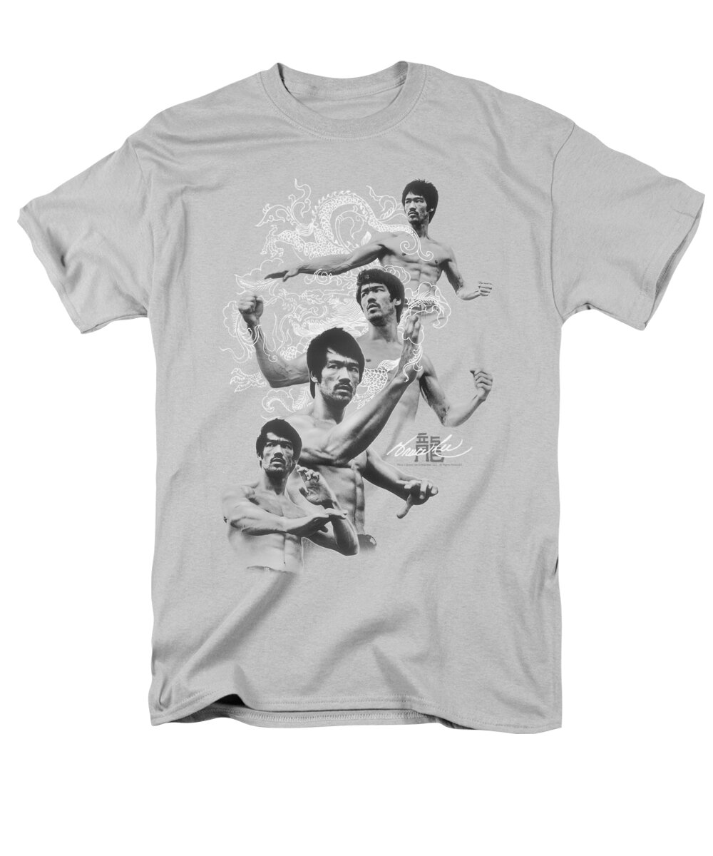 Bruce Lee Men's T-Shirt (Regular Fit) featuring the digital art Bruce Lee - In Motion by Brand A