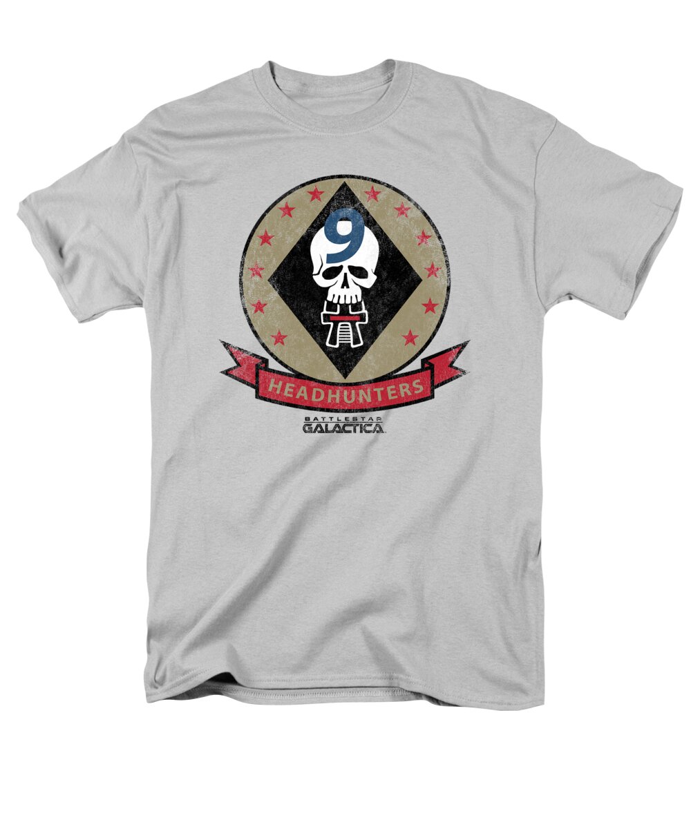  Men's T-Shirt (Regular Fit) featuring the digital art Bsg - Headhunters Badge by Brand A