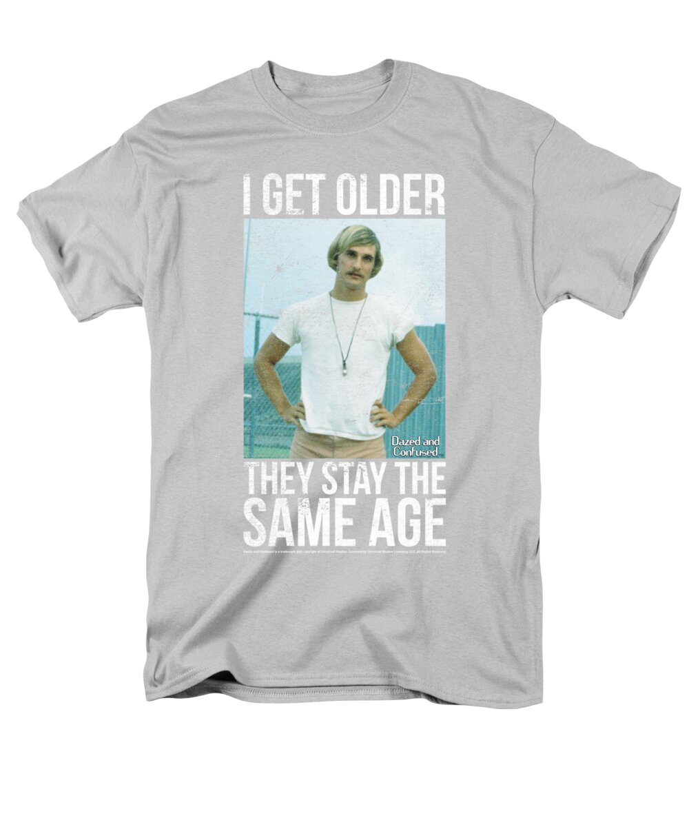  Men's T-Shirt (Regular Fit) featuring the digital art Dazed And Confused - I Get Older by Brand A