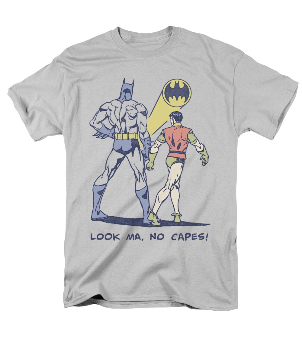 Dc Comics Men's T-Shirt (Regular Fit) featuring the digital art Dc - No Capes by Brand A