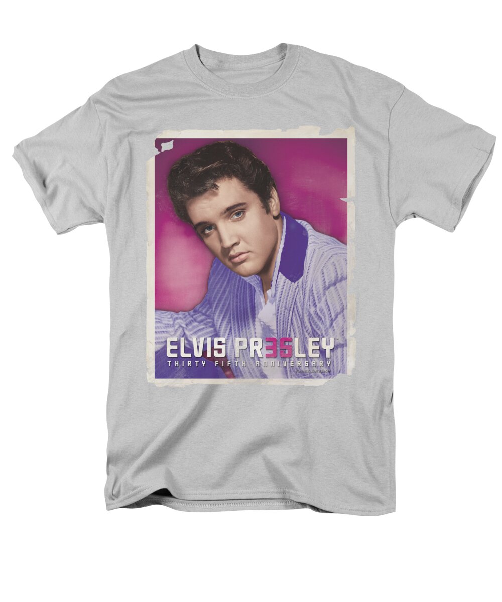 Elvis Men's T-Shirt (Regular Fit) featuring the digital art Elvis - 35 Jacket by Brand A
